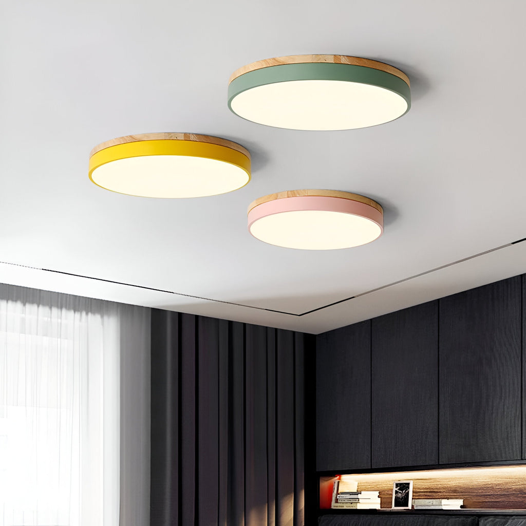 Modern Iron and Acrylic Flush Mount Ceiling Light | Integrated LED with Acrylic Diffuser for Hallway and Living Room 1