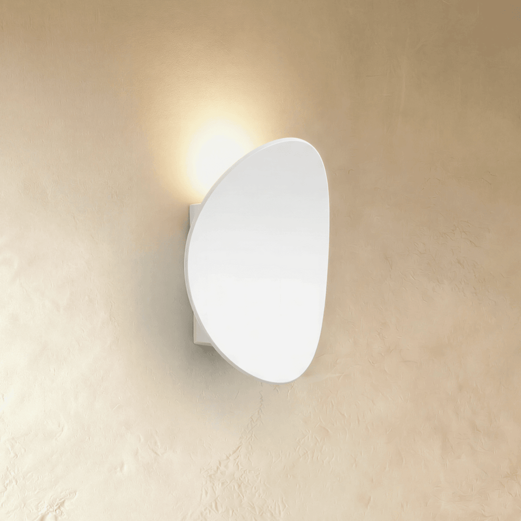 Modern Matte Aluminium Wall Sconce | Hardwired Round Light for Living Room 2