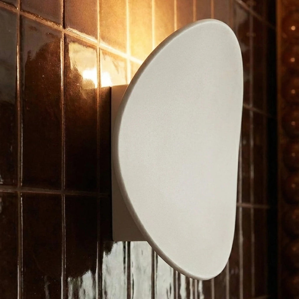 Modern Matte Aluminium Wall Sconce | Hardwired Round Light for Living Room 4
