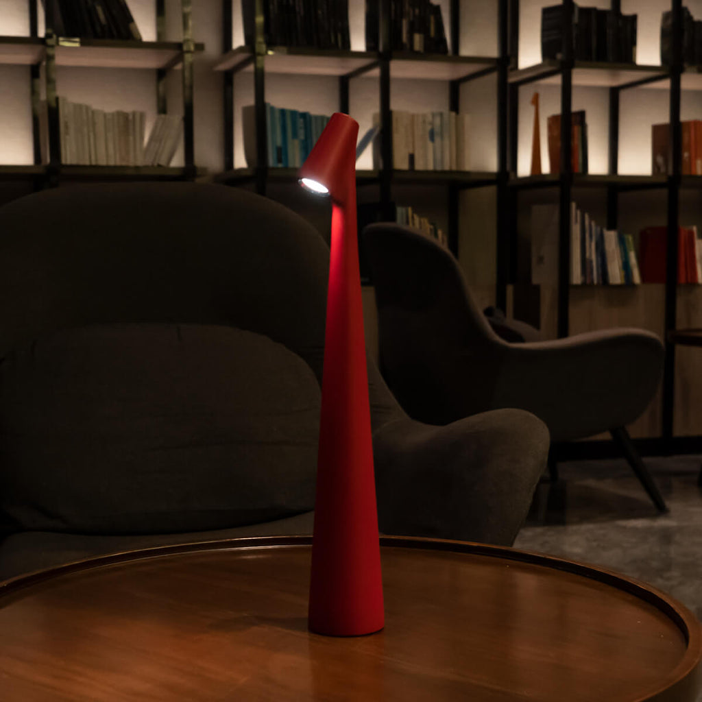 Modern Matte Aluminum Table Lamp | Touch Control Dimmable Battery Operated Light for Bedroom 10