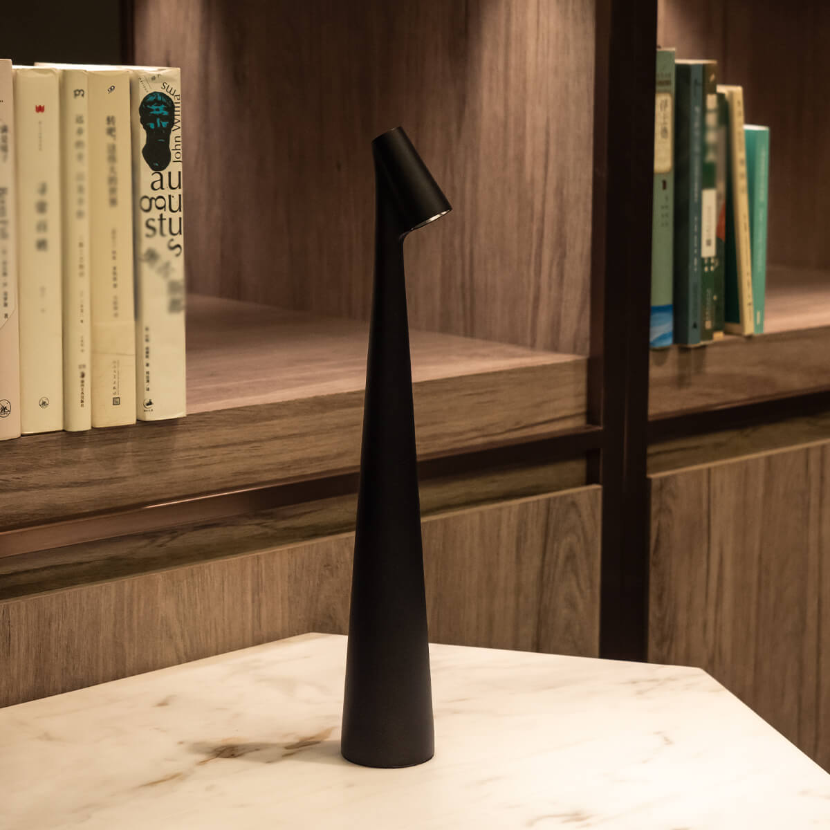 Modern Matte Aluminum Table Lamp | Touch Control Dimmable Battery Operated Light for Bedroom 11