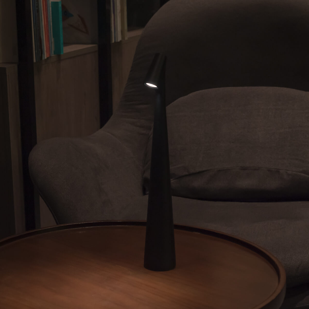 Modern Matte Aluminum Table Lamp | Touch Control Dimmable Battery Operated Light for Bedroom 14