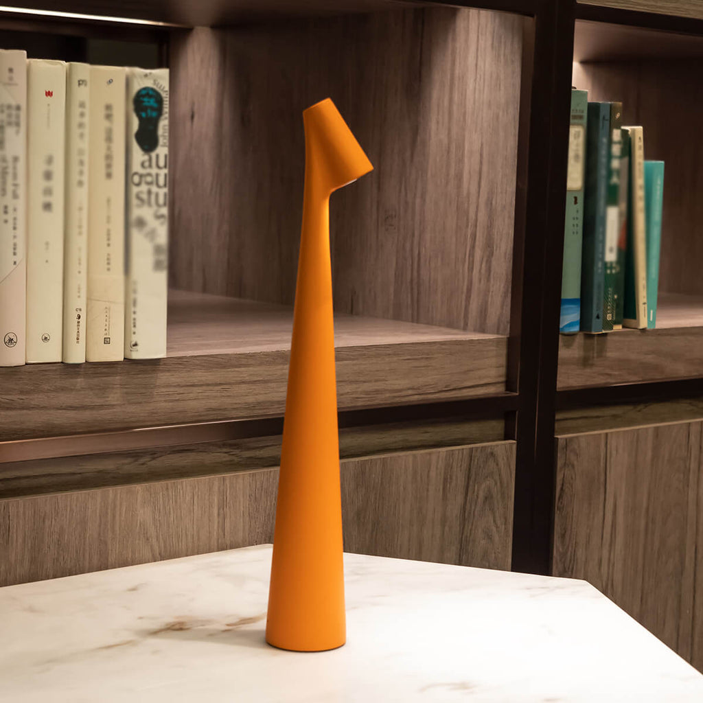Modern Matte Aluminum Table Lamp | Touch Control Dimmable Battery Operated Light for Bedroom 17