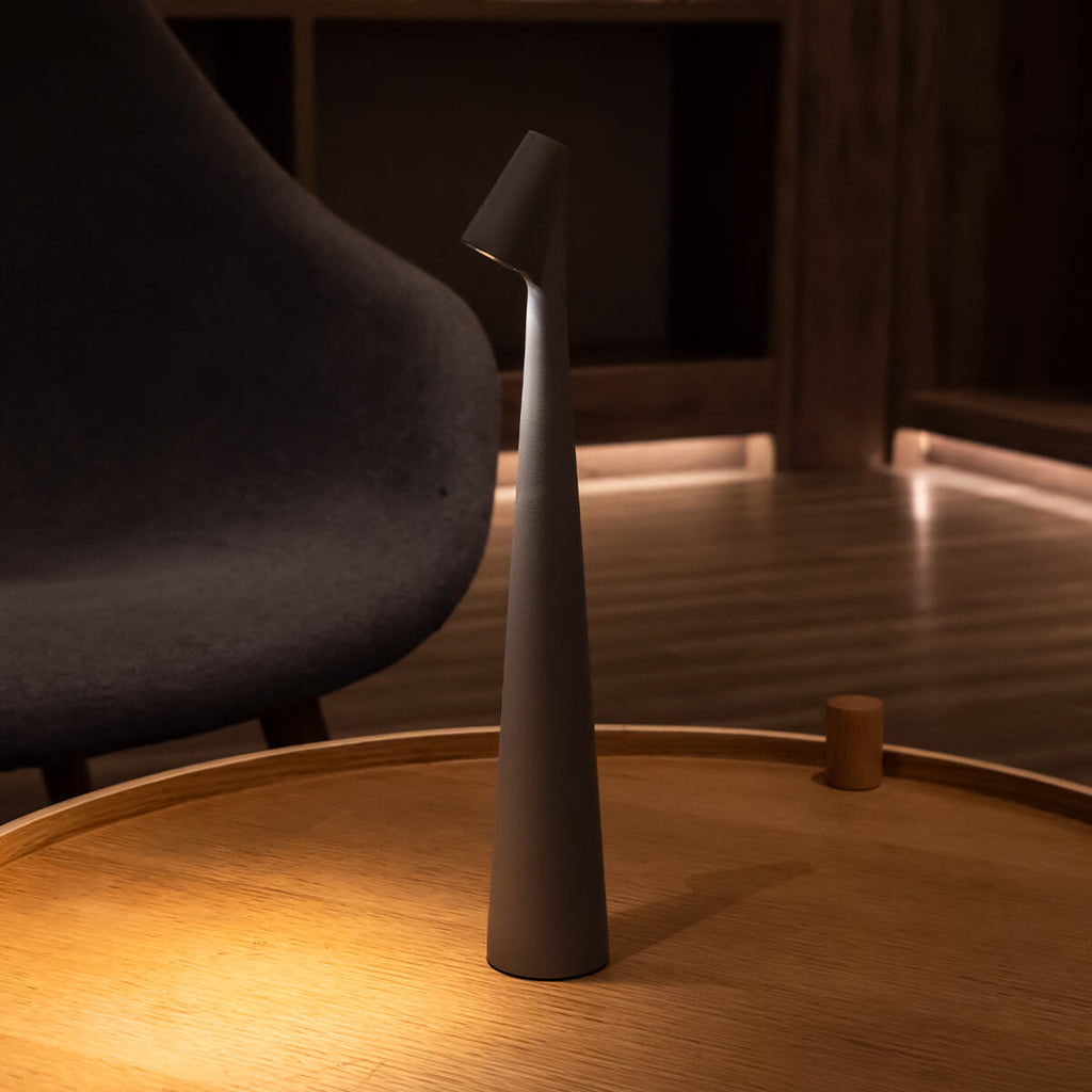 Modern Matte Aluminum Table Lamp | Touch Control Dimmable Battery Operated Light for Bedroom 6