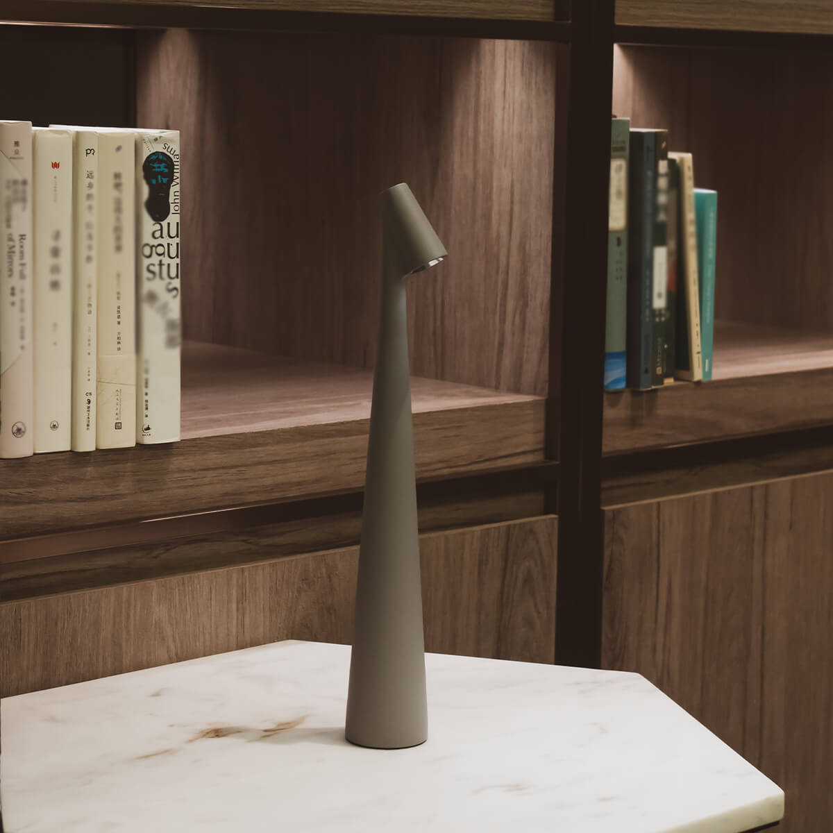 Modern Matte Aluminum Table Lamp | Touch Control Dimmable Battery Operated Light for Bedroom 7