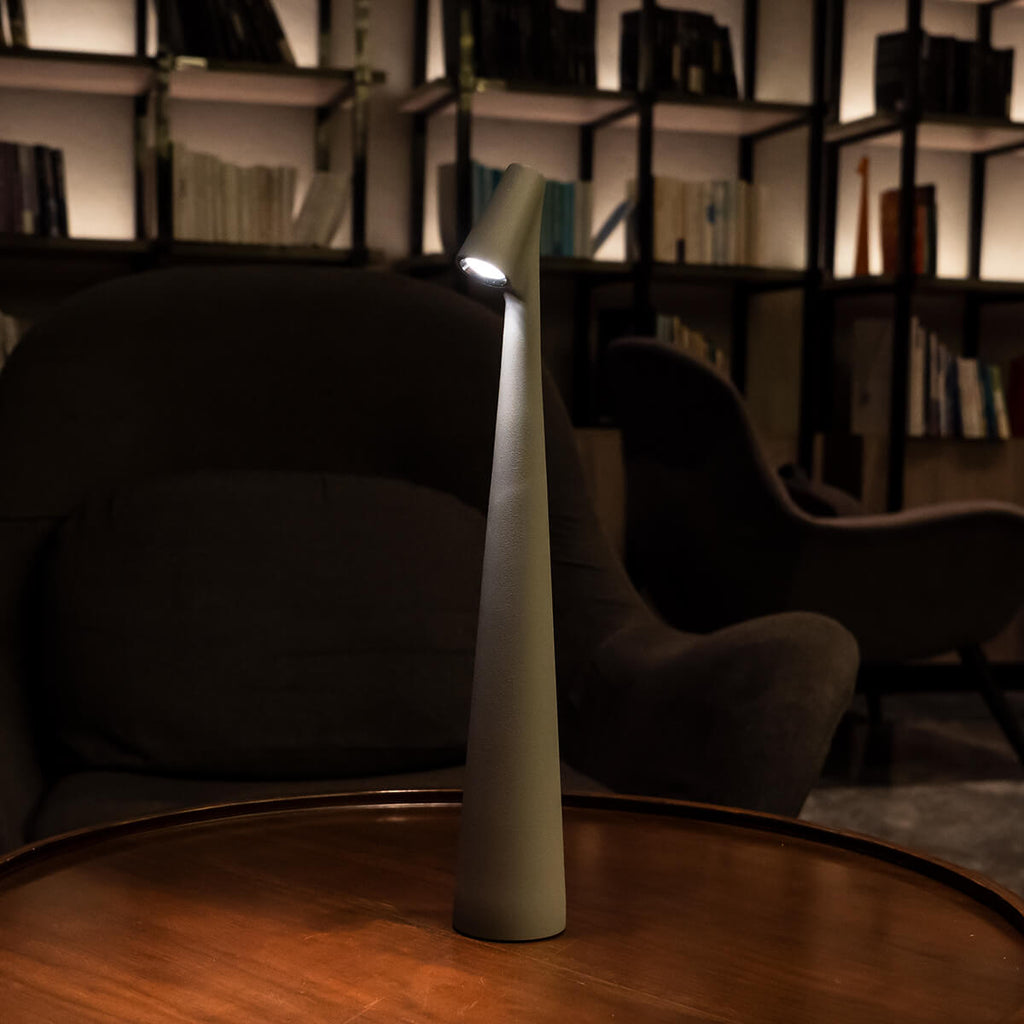 Modern Matte Aluminum Table Lamp | Touch Control Dimmable Battery Operated Light for Bedroom 9