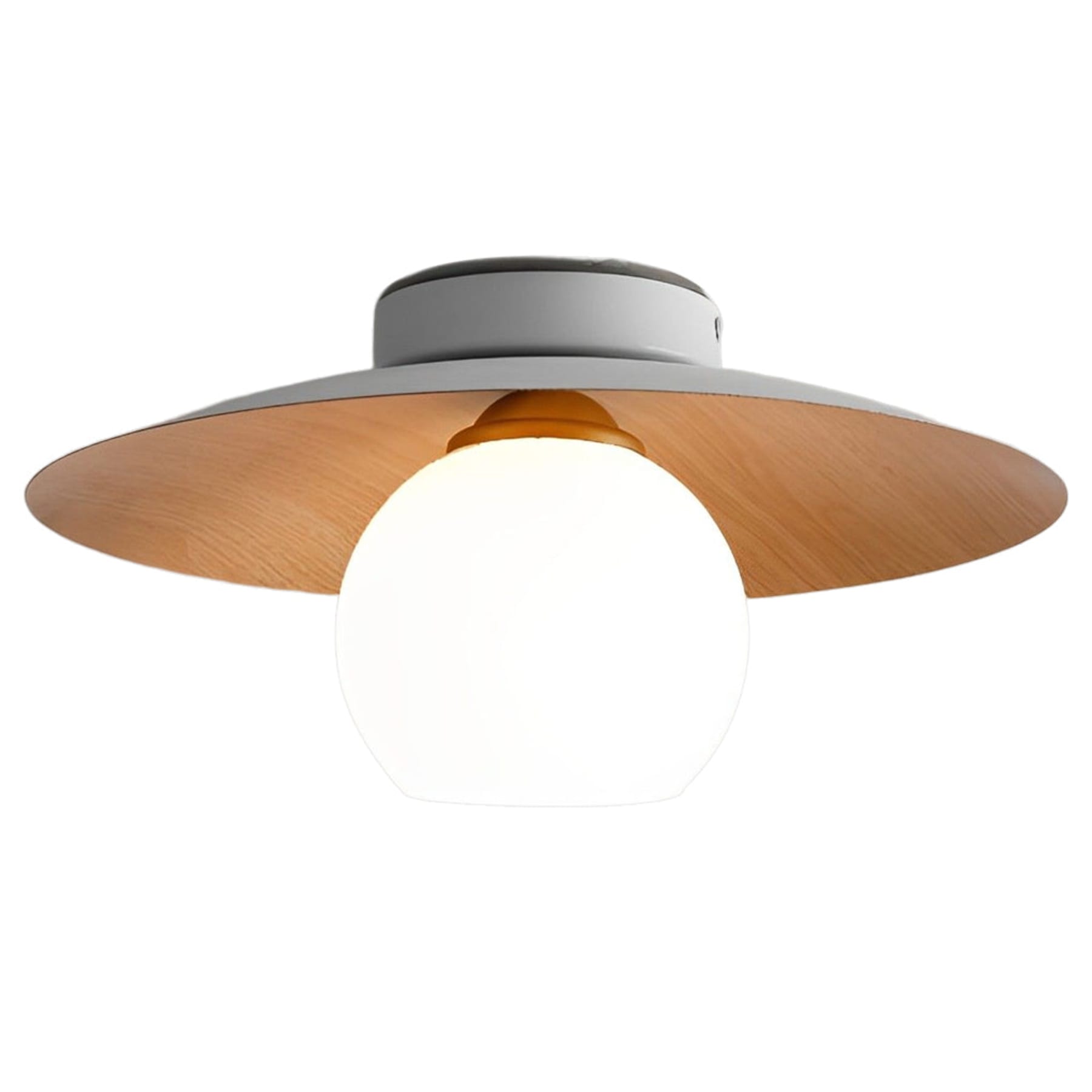 Modern Matte Black Iron Flush Mount Ceiling Light | Tri-Colour LED Fixture for Living Room 8