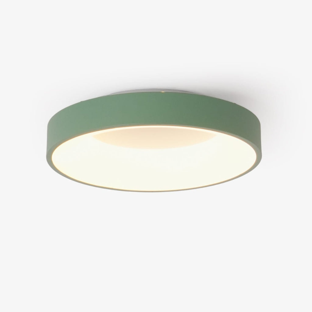Modern Matte Black Metal Flush Mount Ceiling Light | Tri-Colour LED Fixture for Living Room Bedroom Hallway 1
