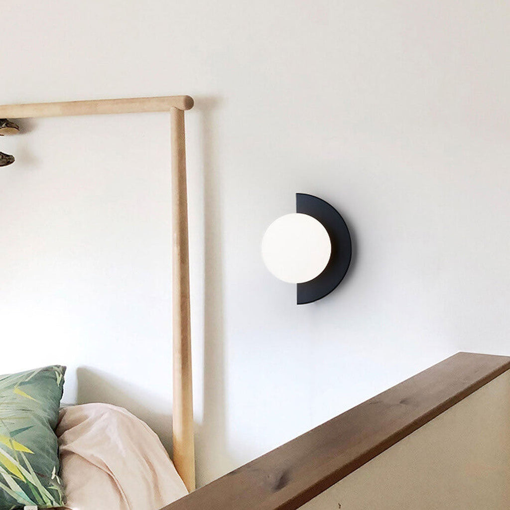 Modern Matte Black Metal Wall Sconce | Selectable LED Lighting for Living Room Bedroom Hallway 0