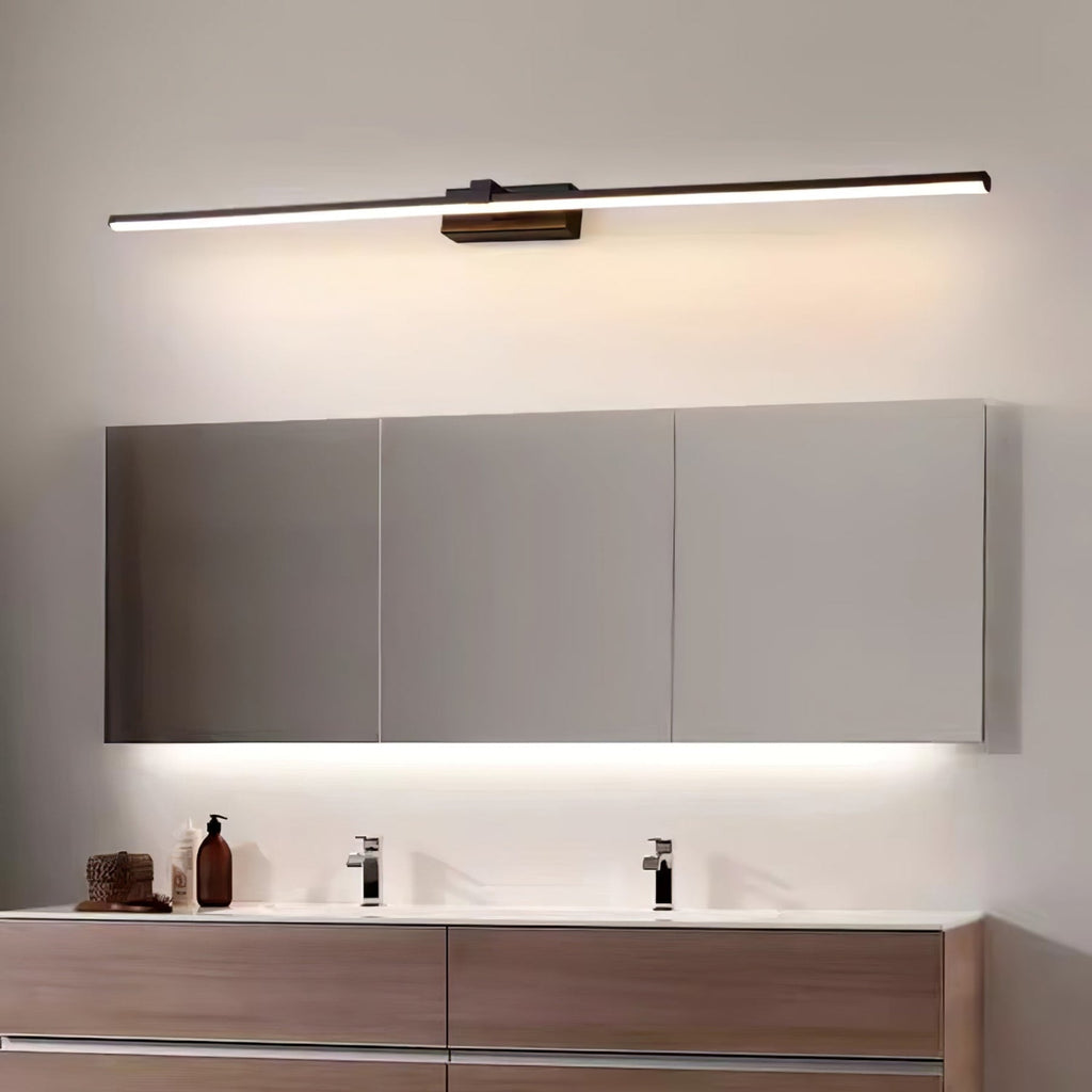 Modern Matte Iron Linear Wall Sconce | Integrated LED with Tri-Colour Light for Hallway 3