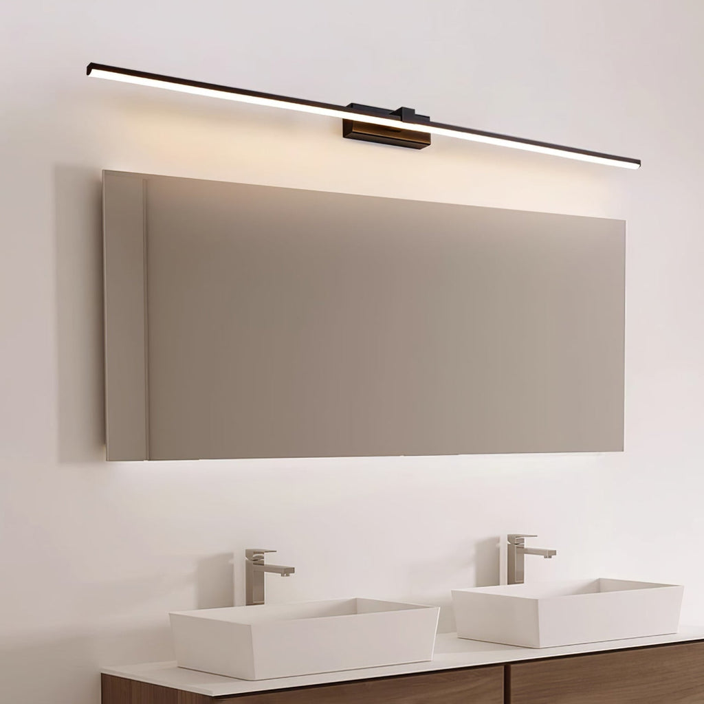 Modern Matte Iron Linear Wall Sconce | Integrated LED with Tri-Colour Light for Hallway 4