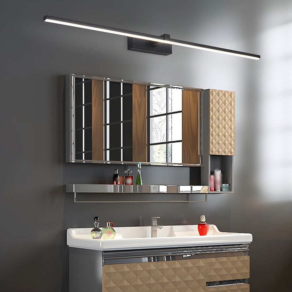 Modern Matte Iron Linear Wall Sconce | Integrated LED with Tri-Colour Light for Hallway 6