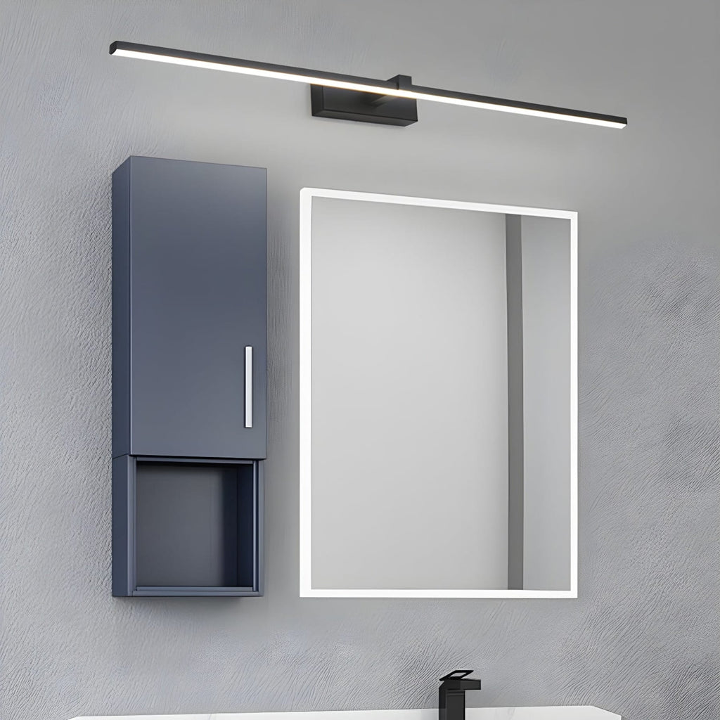 Modern Matte Iron Linear Wall Sconce | Integrated LED with Tri-Colour Light for Hallway 8