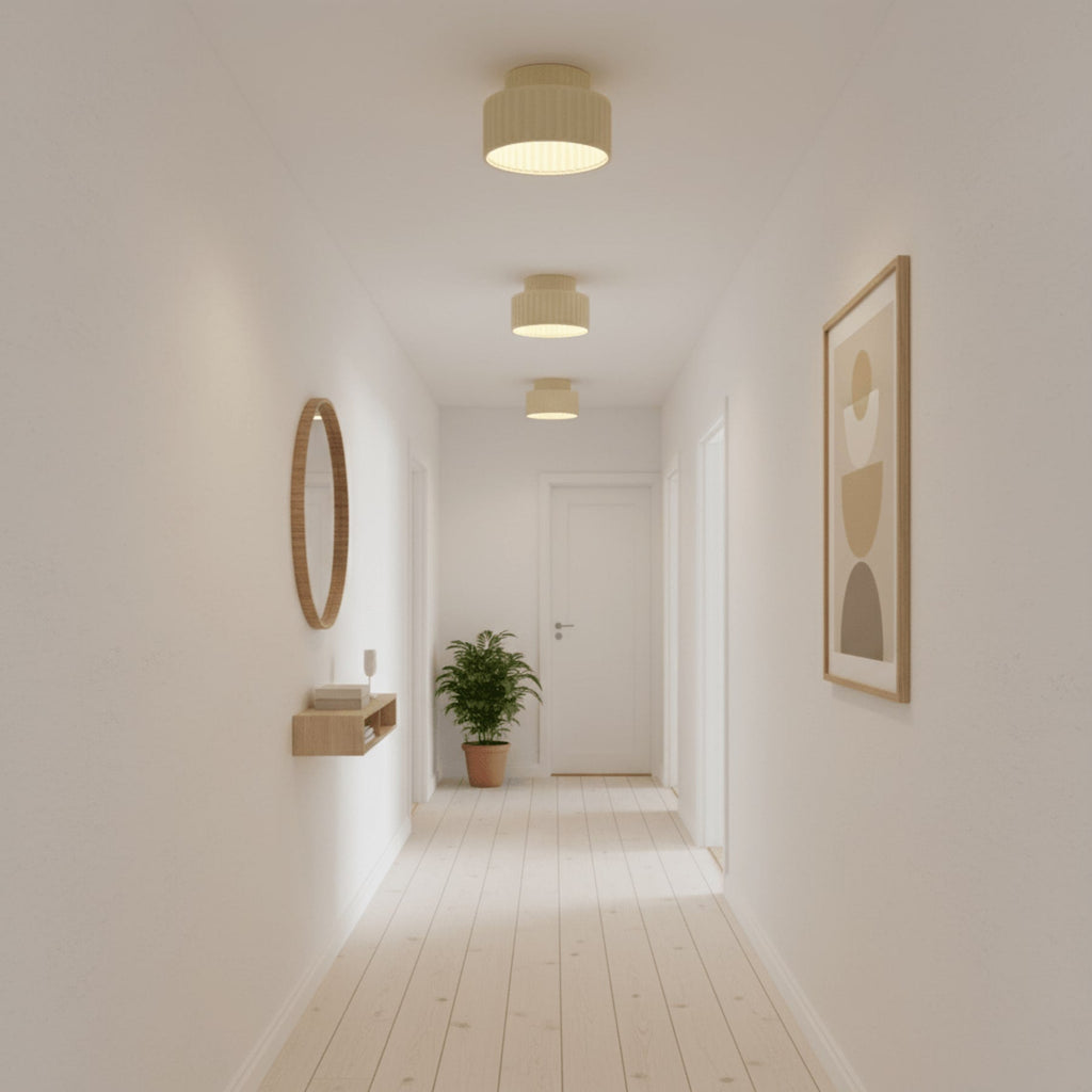 Modern Matte Resin Semi-Flush Ceiling Light | Three Colour Modes for Living Room Bedroom 3
