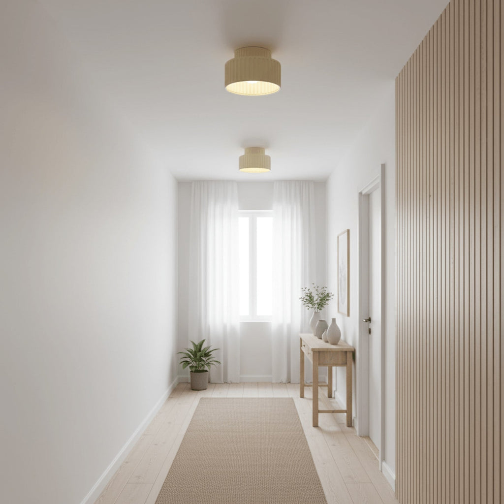 Modern Matte Resin Semi-Flush Ceiling Light | Three Colour Modes for Living Room Bedroom 4