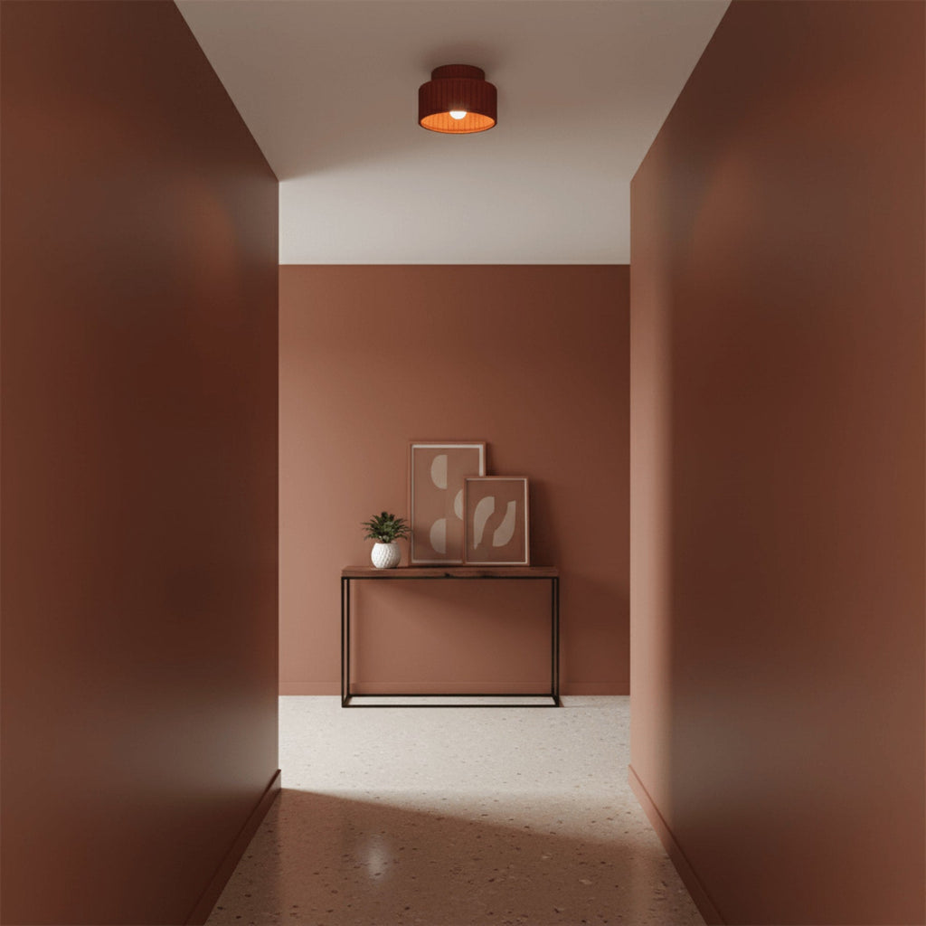 Modern Matte Resin Semi-Flush Ceiling Light | Three Colour Modes for Living Room Bedroom 7