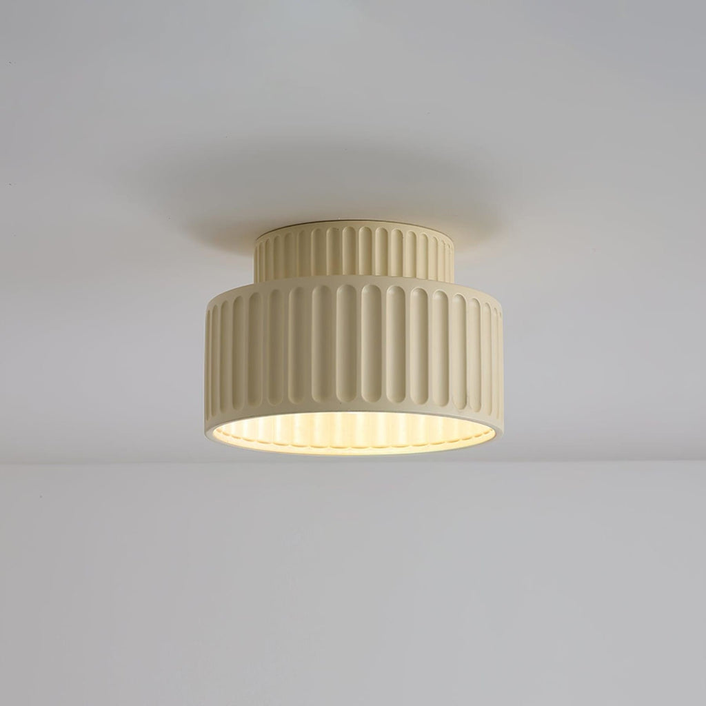 Modern Matte Resin Semi-Flush Ceiling Light | Three Colour Modes for Living Room Bedroom 9