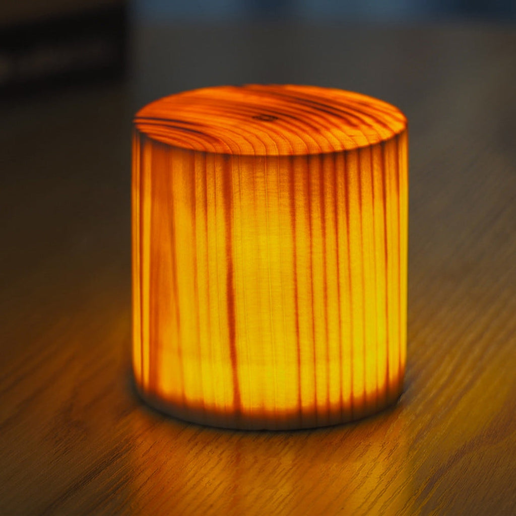 Modern Matte Wood Table Lamp | Battery Operated Cordless Light for Bedroom 4