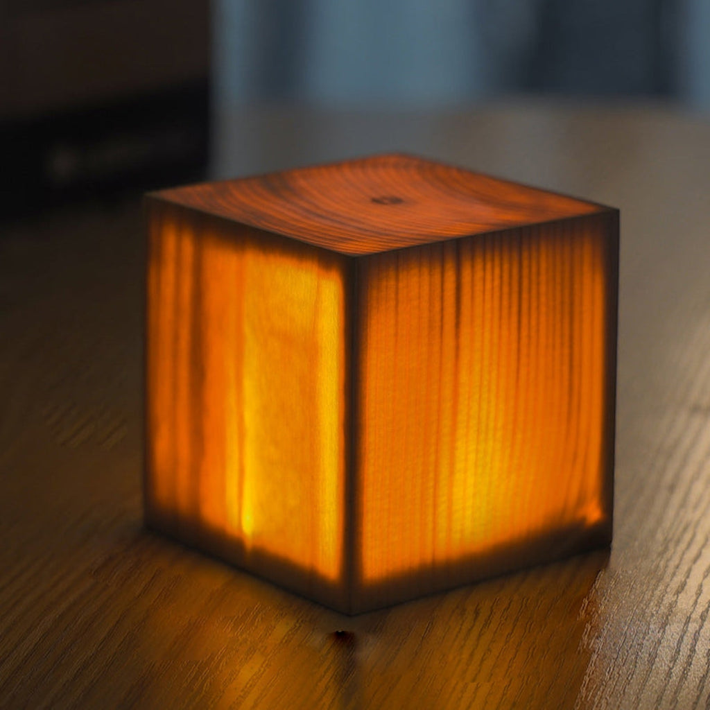 Modern Matte Wood Table Lamp | Battery Operated Cordless Light for Bedroom 5