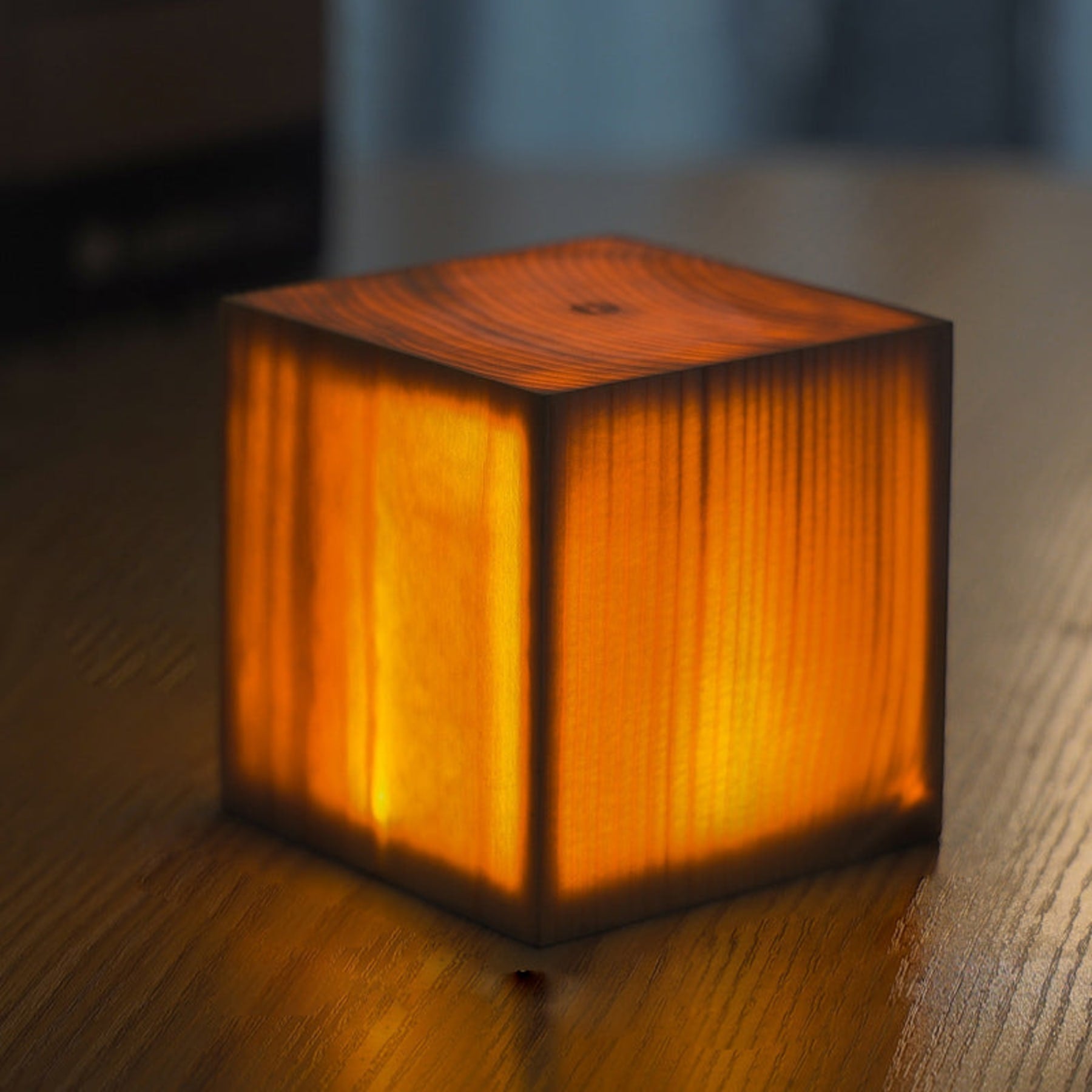 Modern Matte Wood Table Lamp | Battery Operated Cordless Light for Bedroom 5