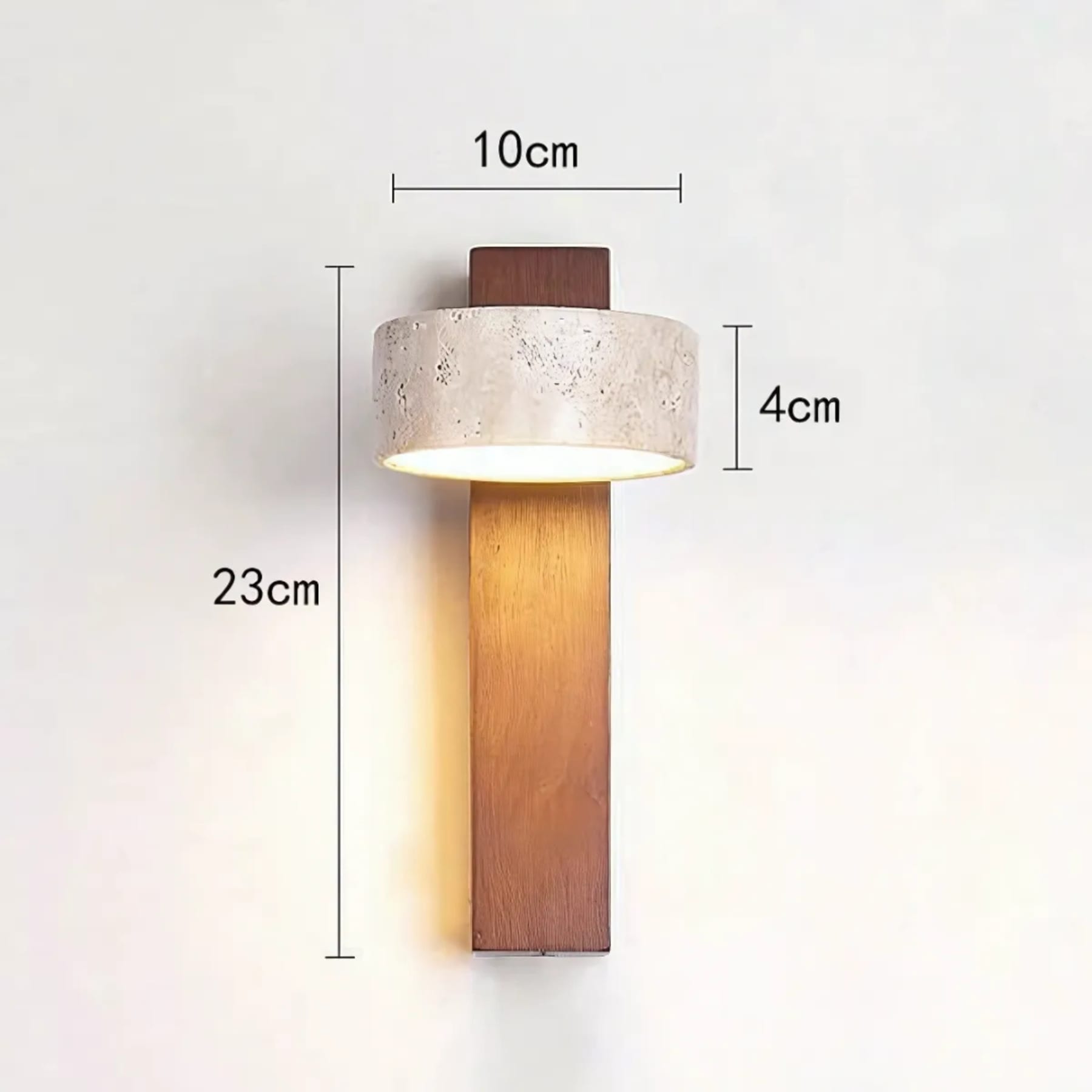 Modern Matte Wood Wall Sconce | Hardwired Lighting Fixture for Living Room 5