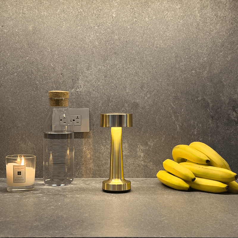 Modern Metal Cordless Table Lamp | Rechargeable LED Light for Desk or Nightstand 3