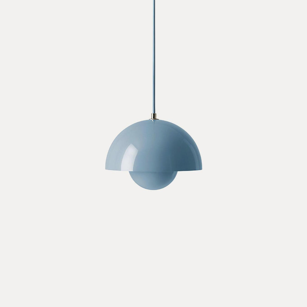 Modern Metal Dome Shade Pendant Light with Floating Globe Diffuser | Hardwired E26/E27 Bulb Compatible for Dining Room 10