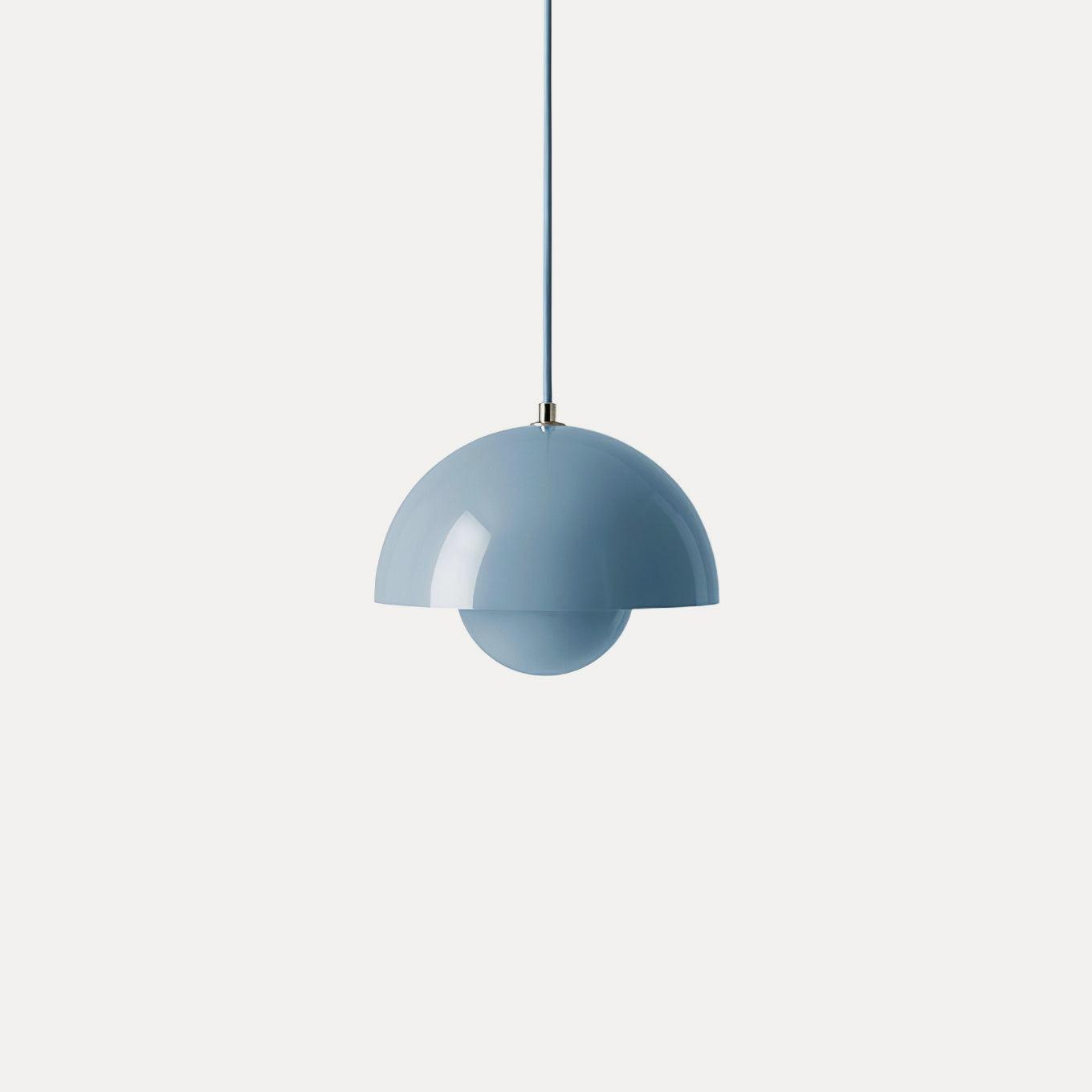 Modern Metal Dome Shade Pendant Light with Floating Globe Diffuser | Hardwired E26/E27 Bulb Compatible for Dining Room 10