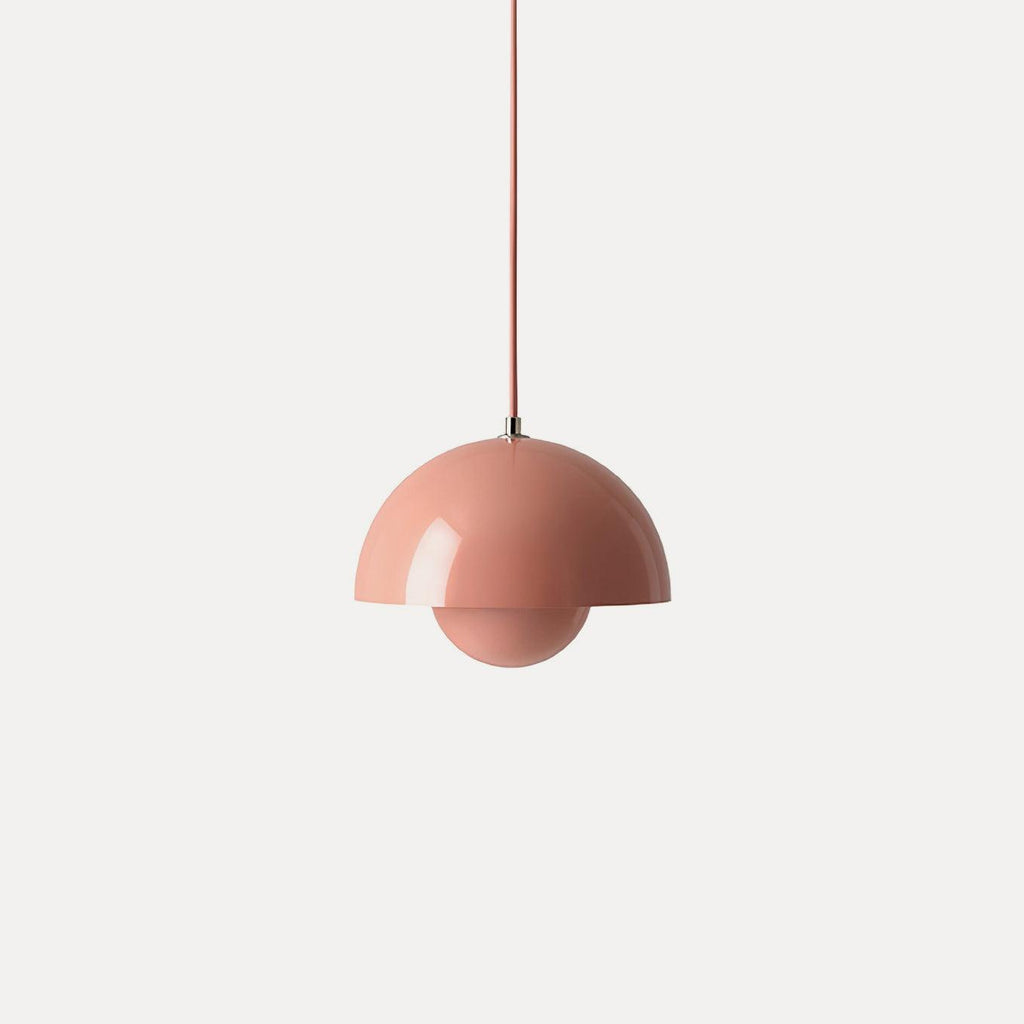 Modern Metal Dome Shade Pendant Light with Floating Globe Diffuser | Hardwired E26/E27 Bulb Compatible for Dining Room 11