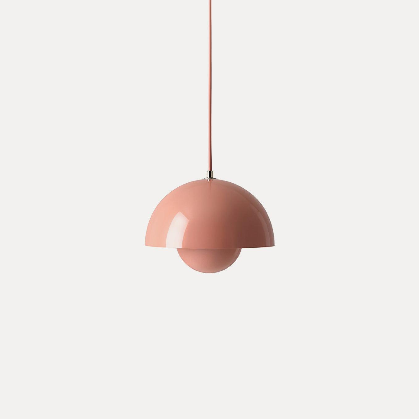 Modern Metal Dome Shade Pendant Light with Floating Globe Diffuser | Hardwired E26/E27 Bulb Compatible for Dining Room 11