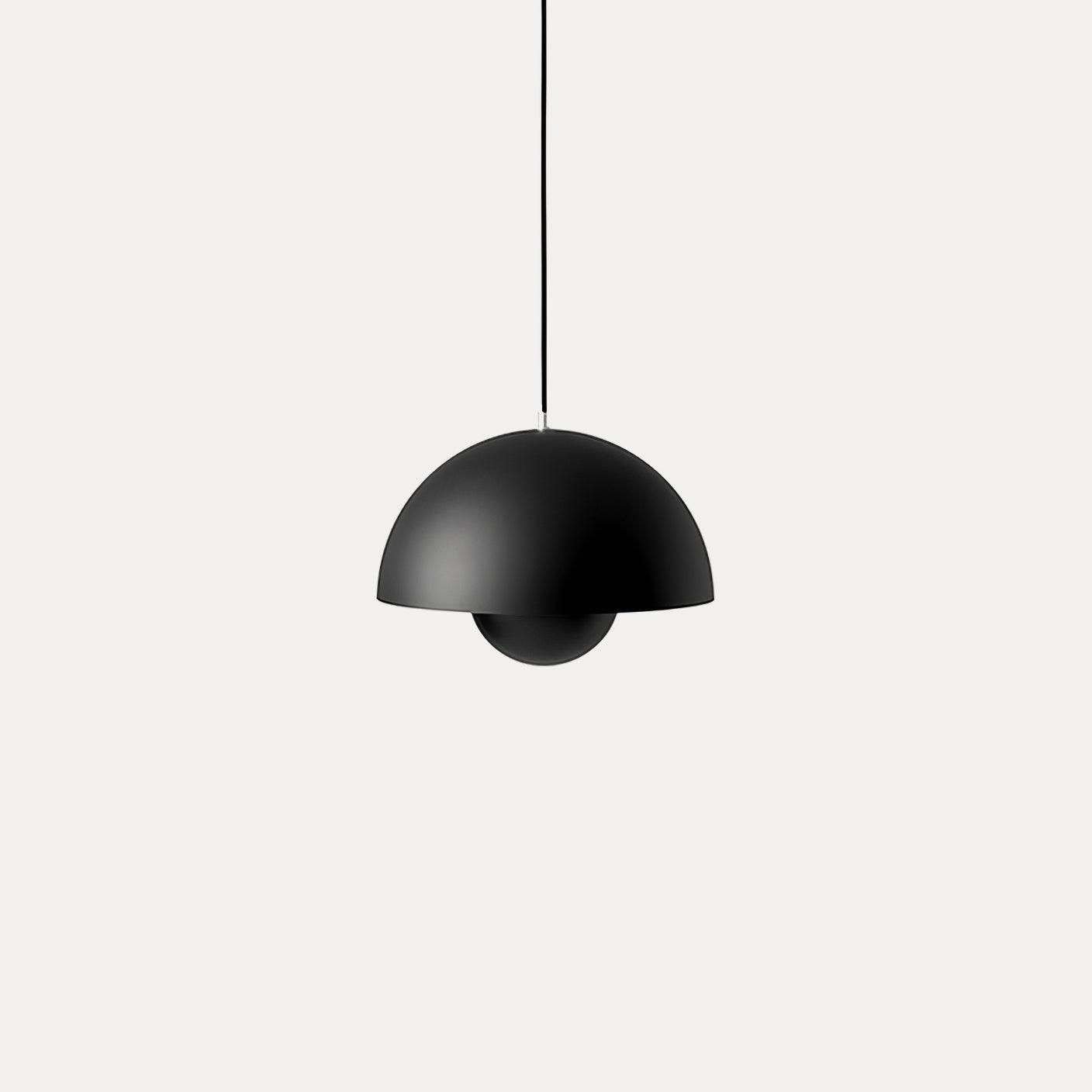 Modern Metal Dome Shade Pendant Light with Floating Globe Diffuser | Hardwired E26/E27 Bulb Compatible for Dining Room 13