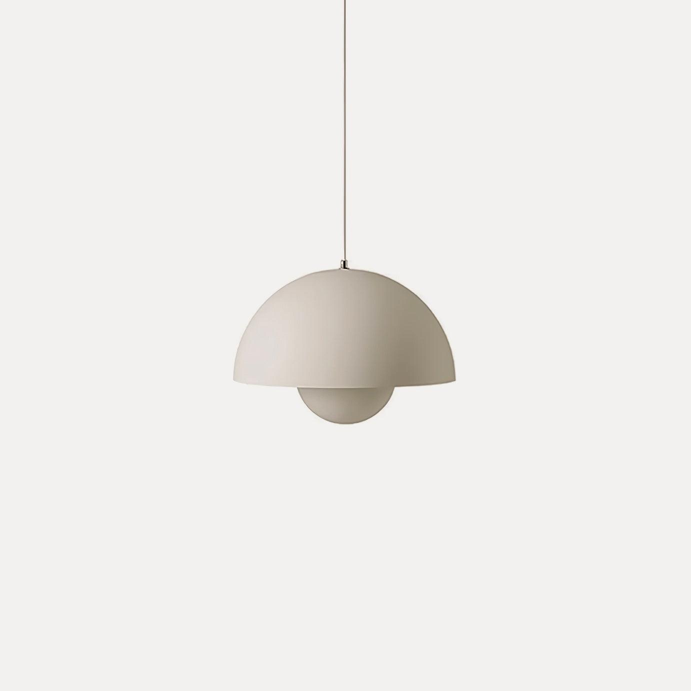 Modern Metal Dome Shade Pendant Light with Floating Globe Diffuser | Hardwired E26/E27 Bulb Compatible for Dining Room 17