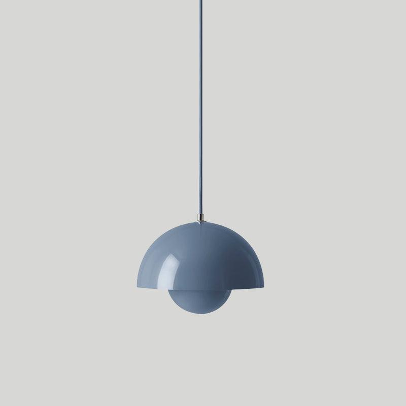 Modern Metal Dome Shade Pendant Light with Floating Globe Diffuser | Hardwired E26/E27 Bulb Compatible for Dining Room 20