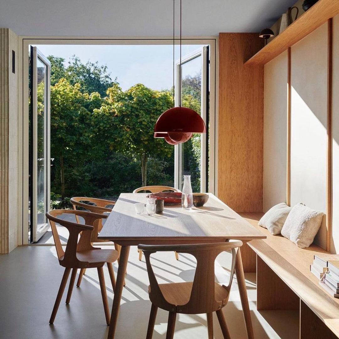Modern Metal Dome Shade Pendant Light with Floating Globe Diffuser | Hardwired E26/E27 Bulb Compatible for Dining Room 7