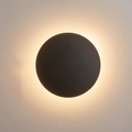 Modern Metal Round LED Wall Sconce | Backlit Halo Glow for Hallway Bedroom Living Room 0