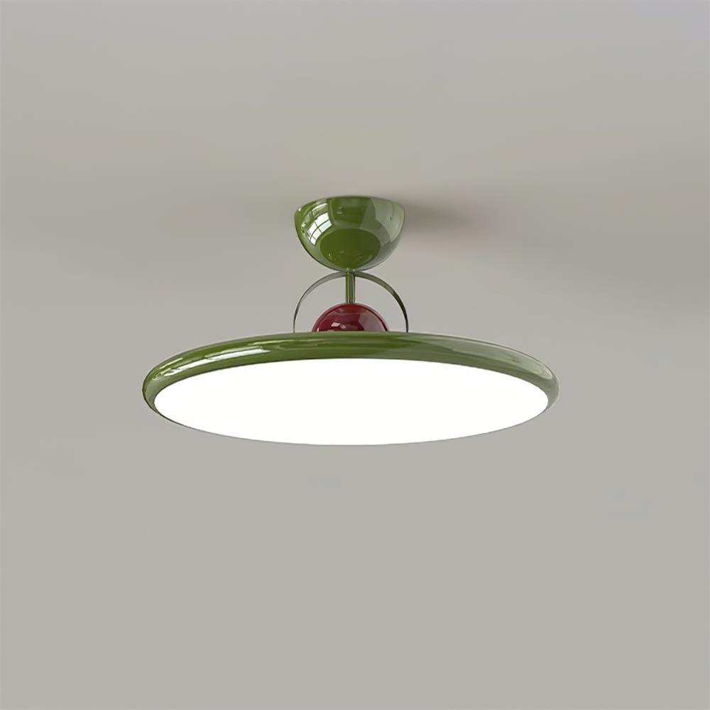 Modern Metal and Acrylic Ceiling Light | Integrated LED Floating Disc for Living Room 0