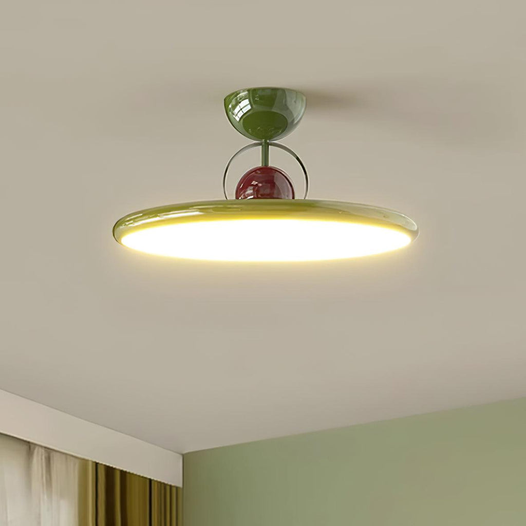 Modern Metal and Acrylic Ceiling Light | Integrated LED Floating Disc for Living Room 2