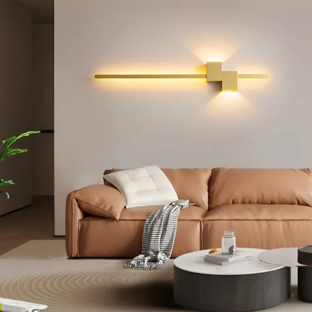 Modern Metal and Acrylic LED Wall Sconce | Up and Down Glow Light for Living Room 0