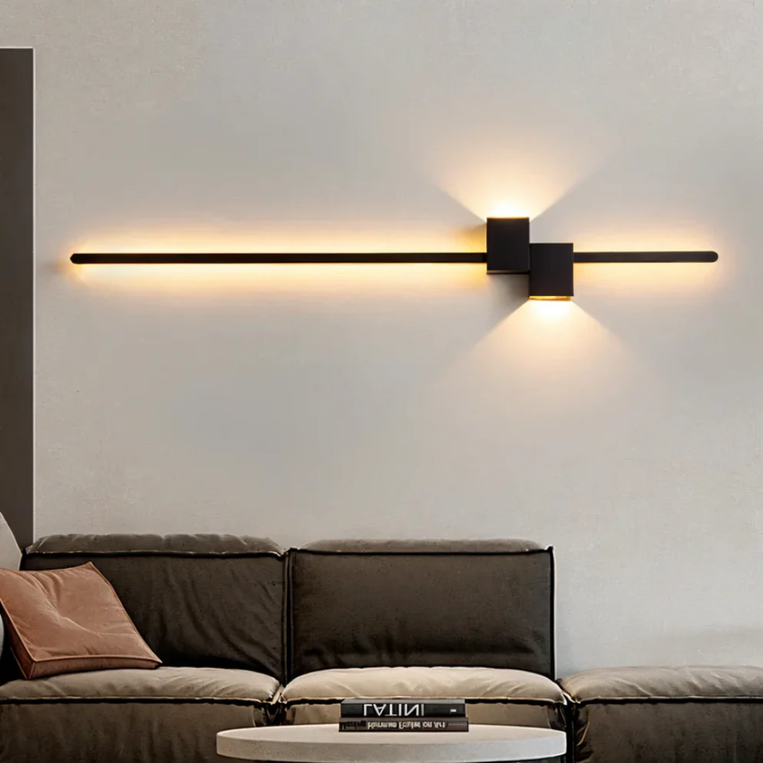 Modern Metal and Acrylic LED Wall Sconce | Up and Down Glow Light for Living Room 1