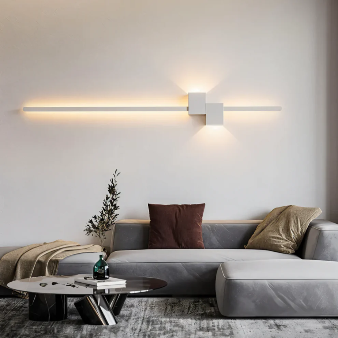 Modern Metal and Acrylic LED Wall Sconce | Up and Down Glow Light for Living Room 2