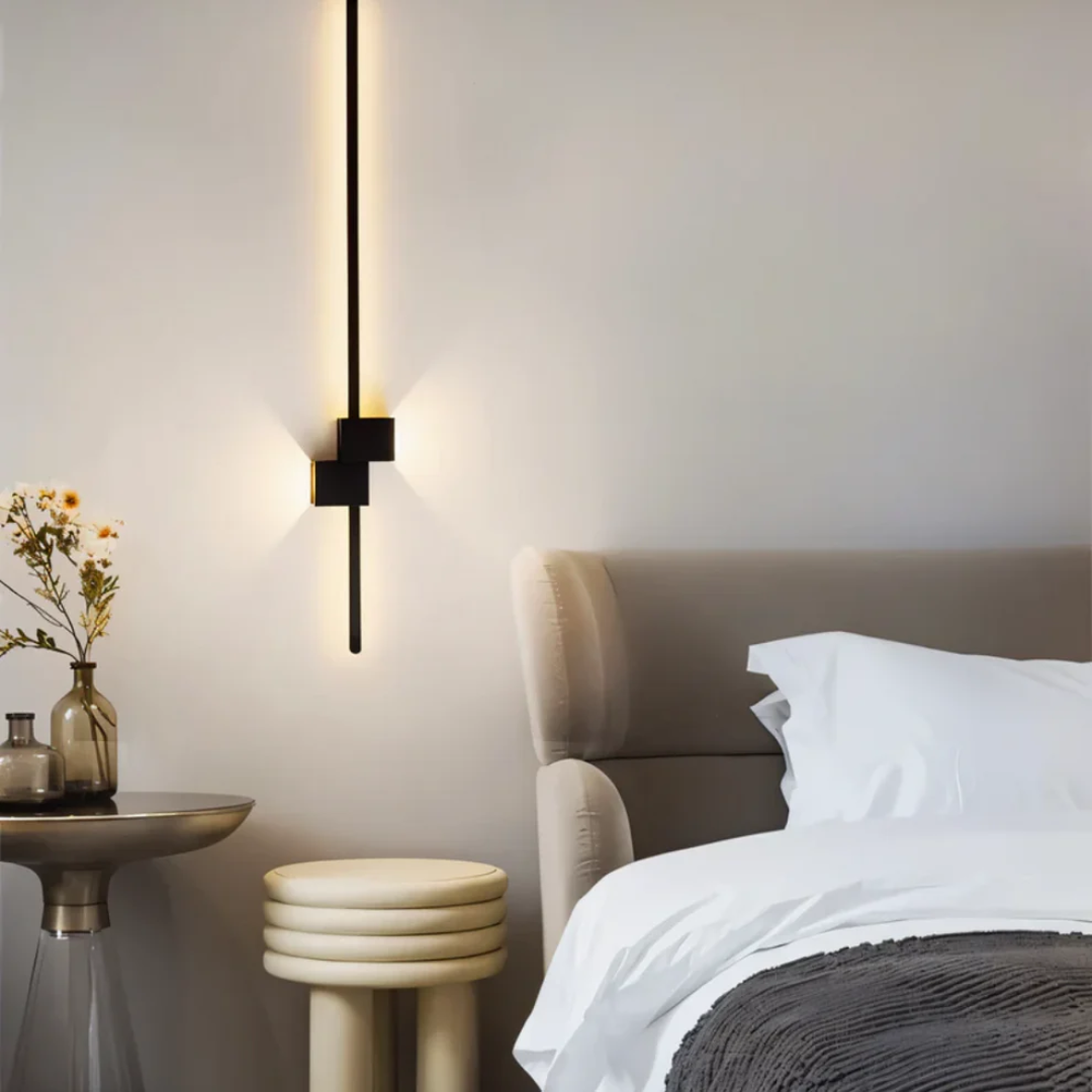 Modern Metal and Acrylic LED Wall Sconce | Up and Down Glow Light for Living Room 3