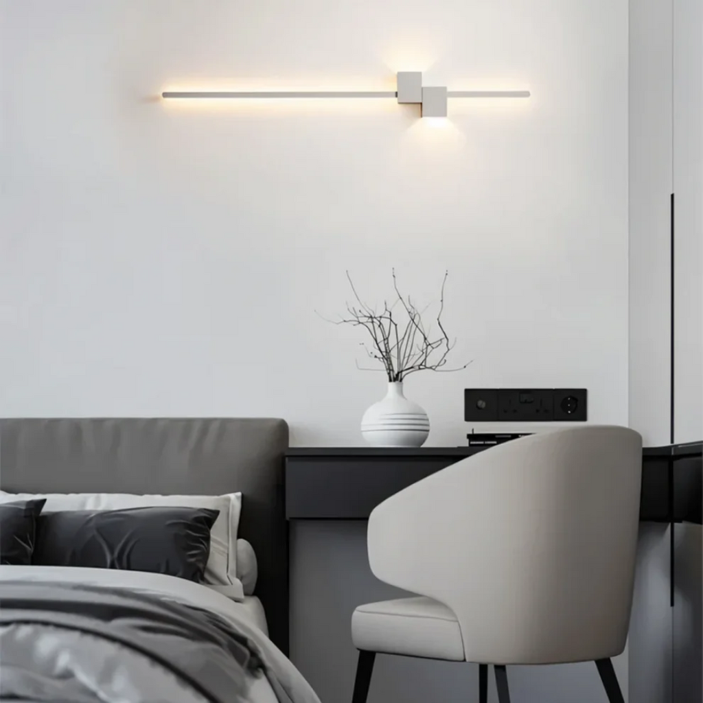 Modern Metal and Acrylic LED Wall Sconce | Up and Down Glow Light for Living Room 4