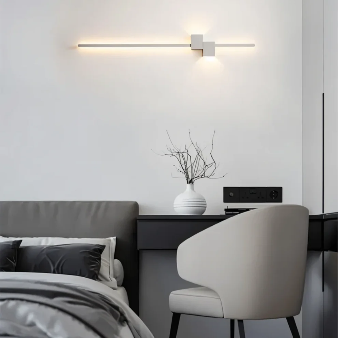 Modern Metal and Acrylic LED Wall Sconce | Up and Down Glow Light for Living Room 4