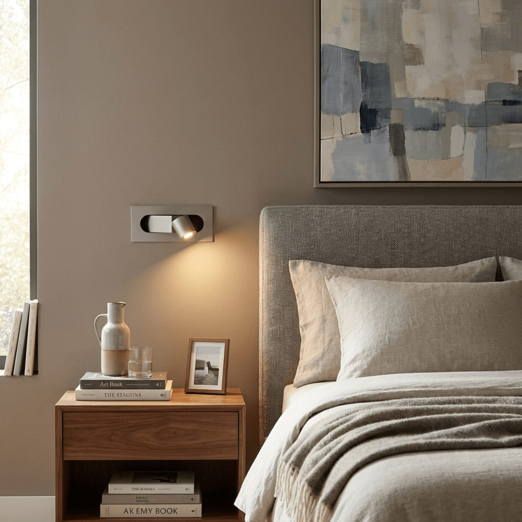 Modern Metallic Aluminium Wall Sconce | Hardwired Multi-Colour Light for Bedroom and Living Room 4
