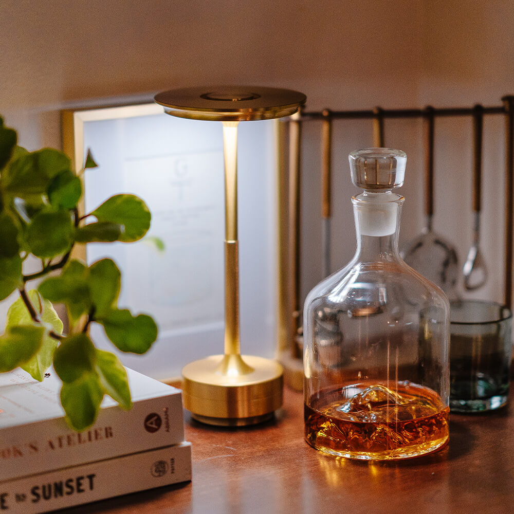 Modern Metallic Cordless Table Lamp | Dimmable LED with Adjustable Colour Temperature for Living Room 3