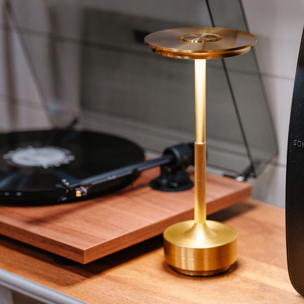 Modern Metallic Cordless Table Lamp | Dimmable LED with Adjustable Colour Temperature for Living Room 4