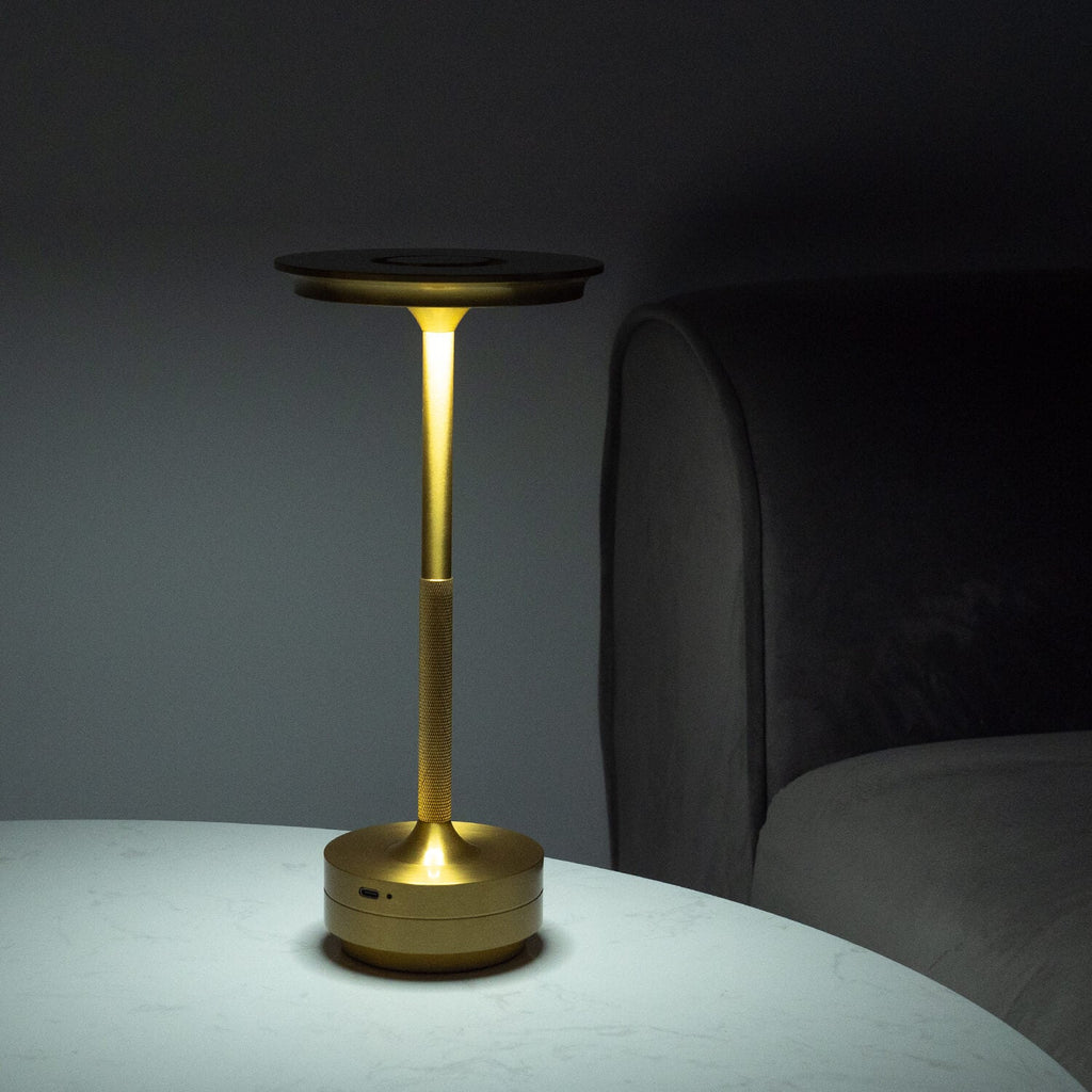 Modern Metallic Cordless Table Lamp | Dimmable LED with Adjustable Colour Temperature for Living Room 7