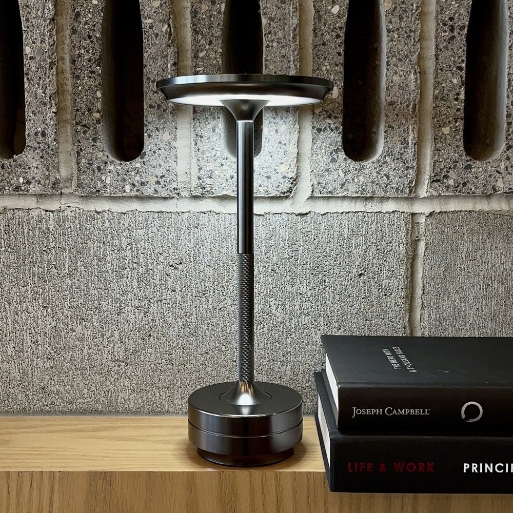 Modern Metallic Cordless Table Lamp | Dimmable LED with Adjustable Colour Temperature for Living Room 9