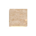 Modern Natural Yellow Travertine Outdoor Wall Light | Integrated LED Fixture for Patio and Garden 0