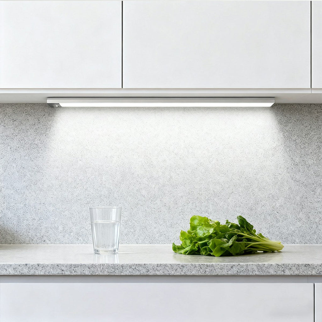 Modern Silver and Black Wireless Under Cabinet Lighting | Motion Sensor LED Light for Wardrobe 3